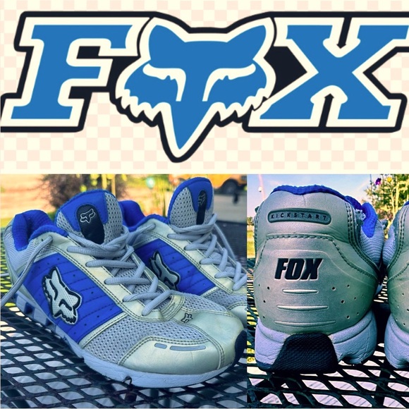 Fox racing Men’s Blue and Gray Sneakers for Active Comfort - Picture 1 of 9